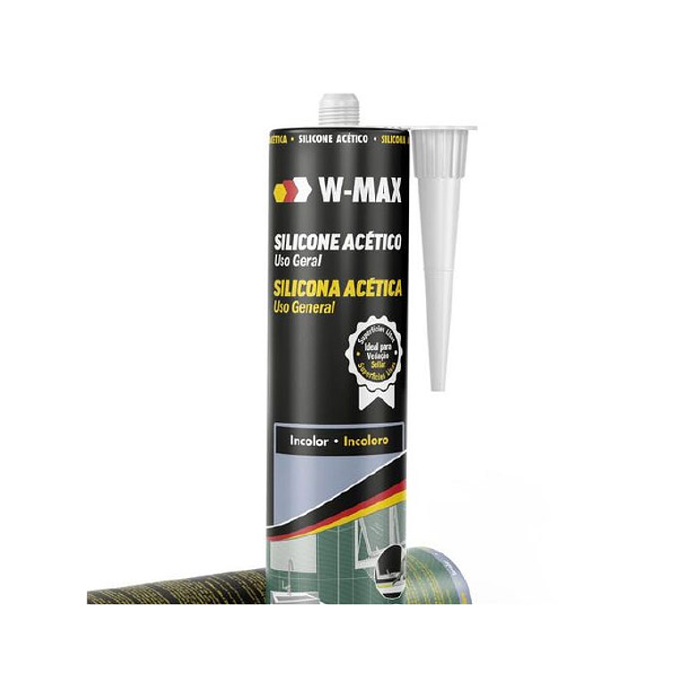Siliconas - Wmax Silicona Acetica Transparente Cartucho 280 Ml 2