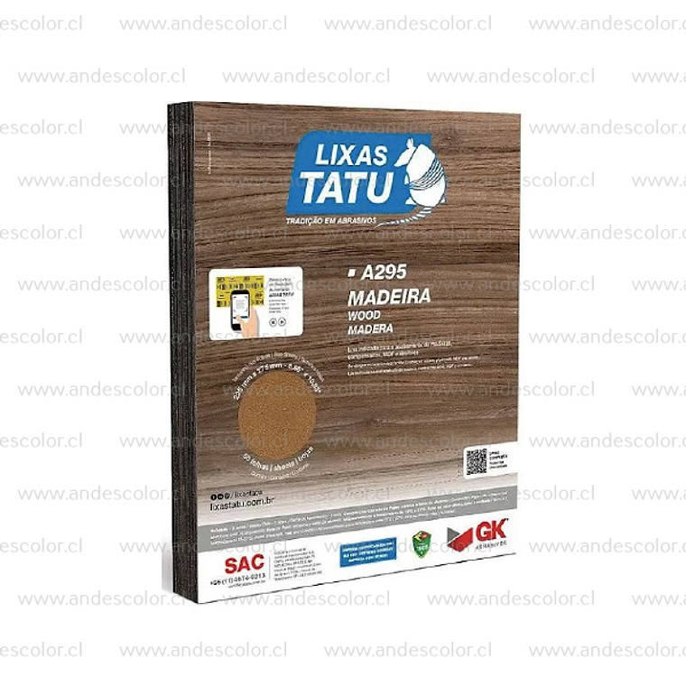 Lijas - Lixas Tatu Lija Madera Grano 120 2