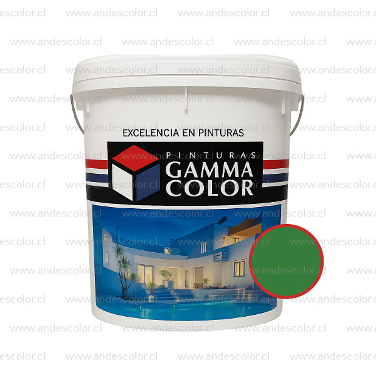 Pintura - Gamma Pintura Piso Acrilica Al Agua Verde Tineta 1