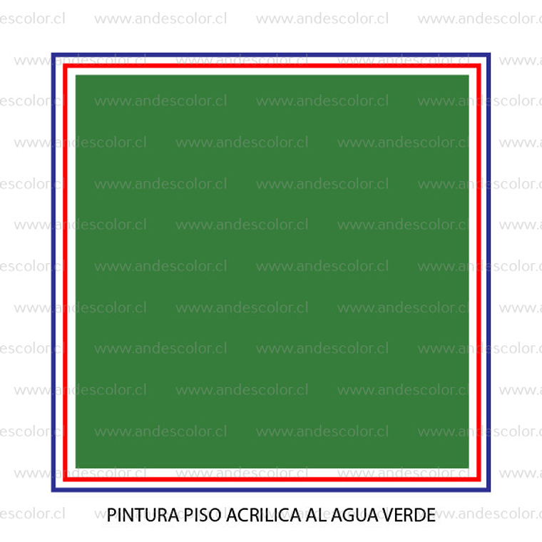 Pintura - Gamma Pintura Piso Acrilica Al Agua Verde Tineta 2