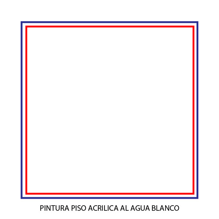 Pintura - Gamma Pintura Piso Acrilica Al Agua Blanco Tineta 2