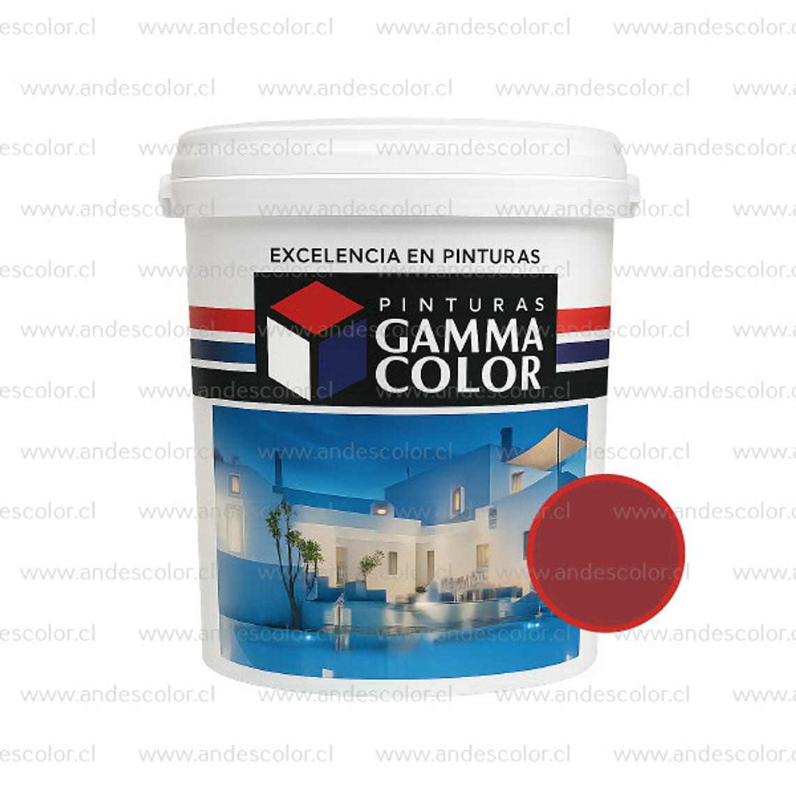 Pintura Hidrorepelente - Gamma Hidrorepelente Rojo Galon 1