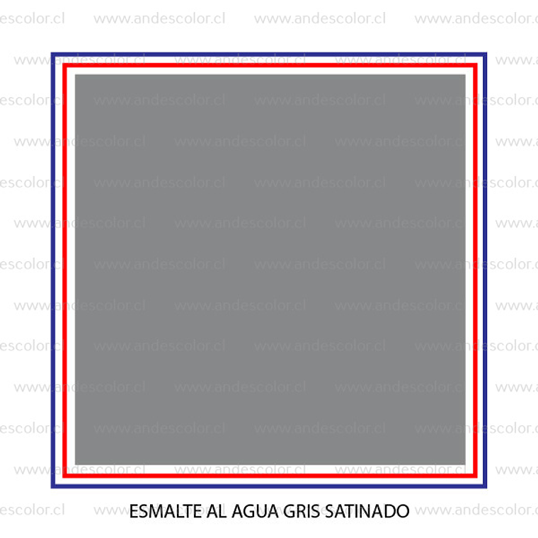 Pintura - Gamma Esmalte Al Agua Satinado Gris Galon 2