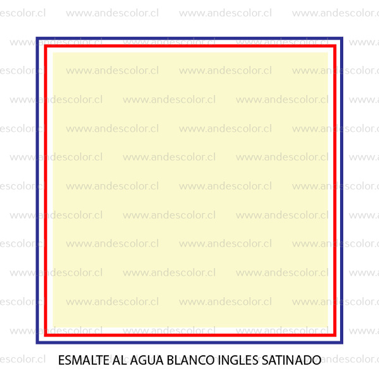 Pintura - Gamma Esmalte Al Agua Satinado Blanco Ingles Galon 2