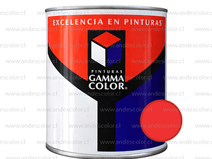Pintura - Gamma Esmalte Sintetico Rojo 1/4 Galon