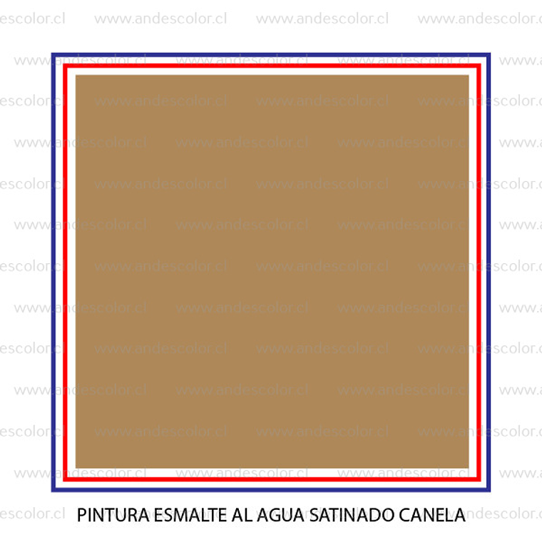 Pintura - Gamma Esmalte Al Agua Satinado Canela Galon 2