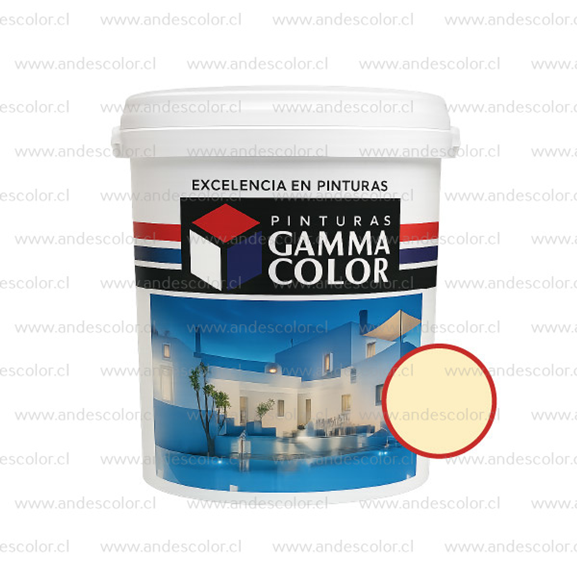Pintura - Gamma Esmalte Al Agua Satinado Barquillo Galon 1
