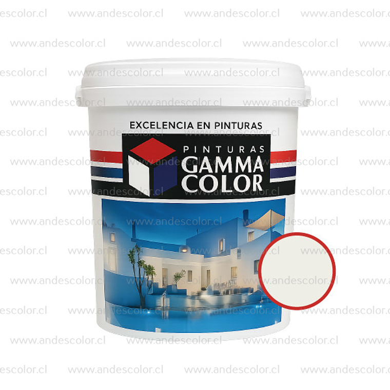 Pintura - Gamma Esmalte Al Agua Satinado Blanco Artico Galon 1