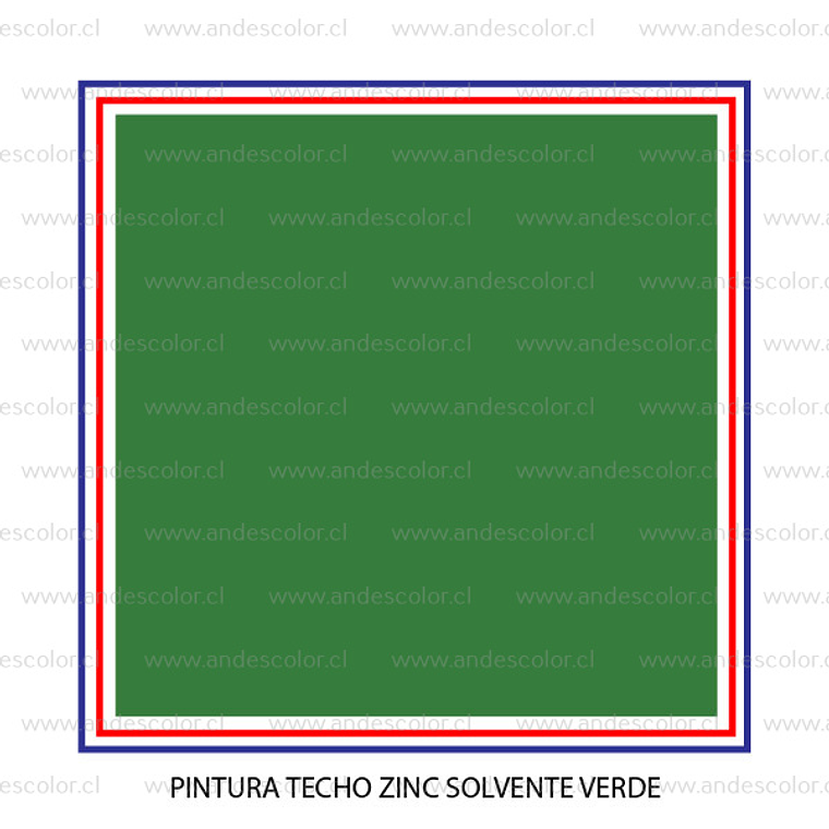 Pintura - Gamma Techo Zinc Solvente Verde Tineta 2