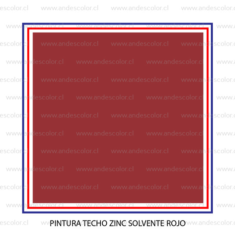 Pintura - Gamma Techo Zinc Solvente Rojo Tineta 2