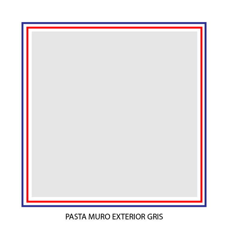 Pasta Muro - Gamma Pasta Muro Exterior Gris Galon 2