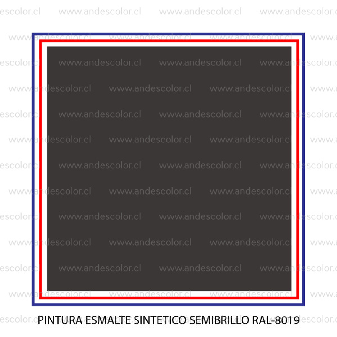 Pintura - Gamma Esmalte Sintetico Semibrillo Ral-8019 Tineta 2