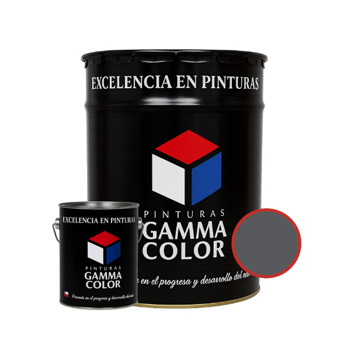 Pintura - Gamma Kit Esmalte Epoxico Gris Ral-7045 Tineta 1