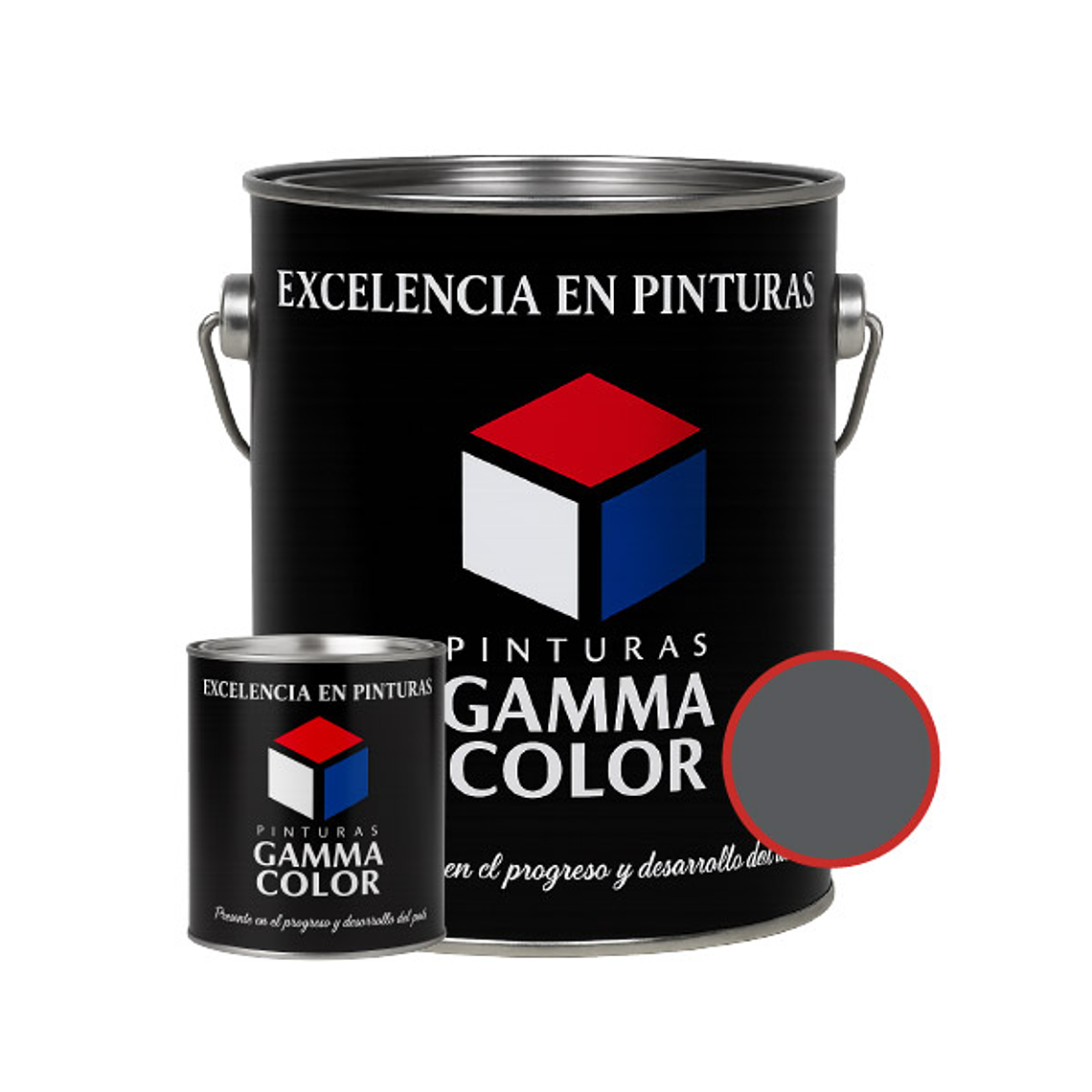 Pintura - Gamma Kit Esmalte Epoxico Gris Ral-7045 Galon 1