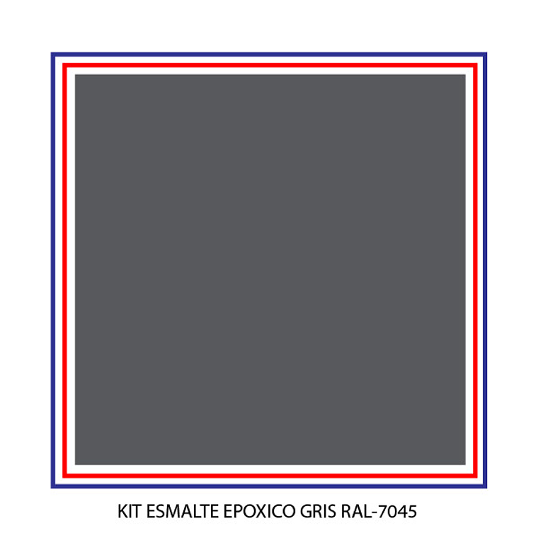 Pintura - Gamma Kit Esmalte Epoxico Gris Ral-7045 Galon 2