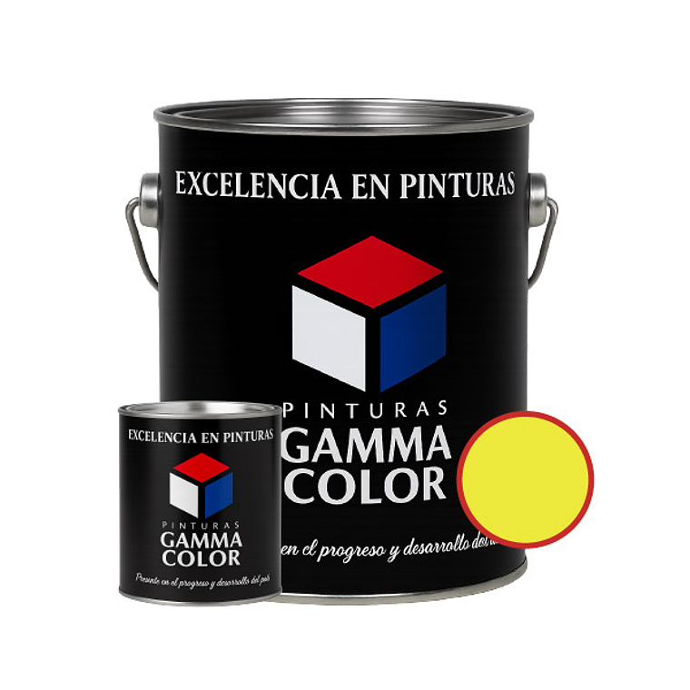 Pintura - Gamma Kit Esmalte Epoxico Amarillo Ral-1003 Galon 1
