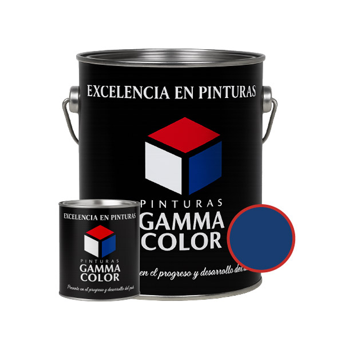Pintura - Gamma Kit Esmalte Epoxico Azul Ral-5005 Galon 1