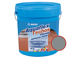 Membrana Liquida - Aquaflex Techos Fibrado Gris Ral-7042 Tineta