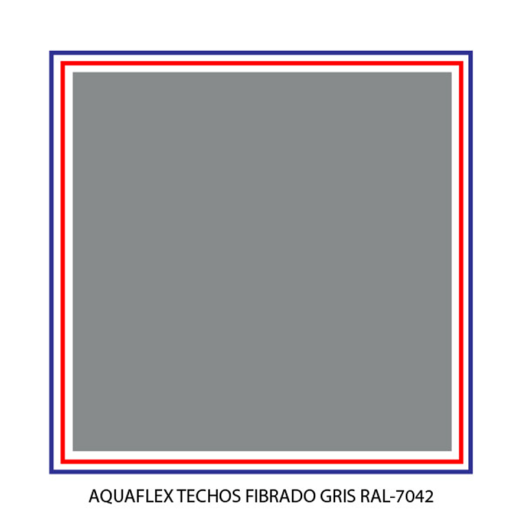 Membrana Liquida - Aquaflex Techos Fibrado Gris Ral-7042 Tineta 2