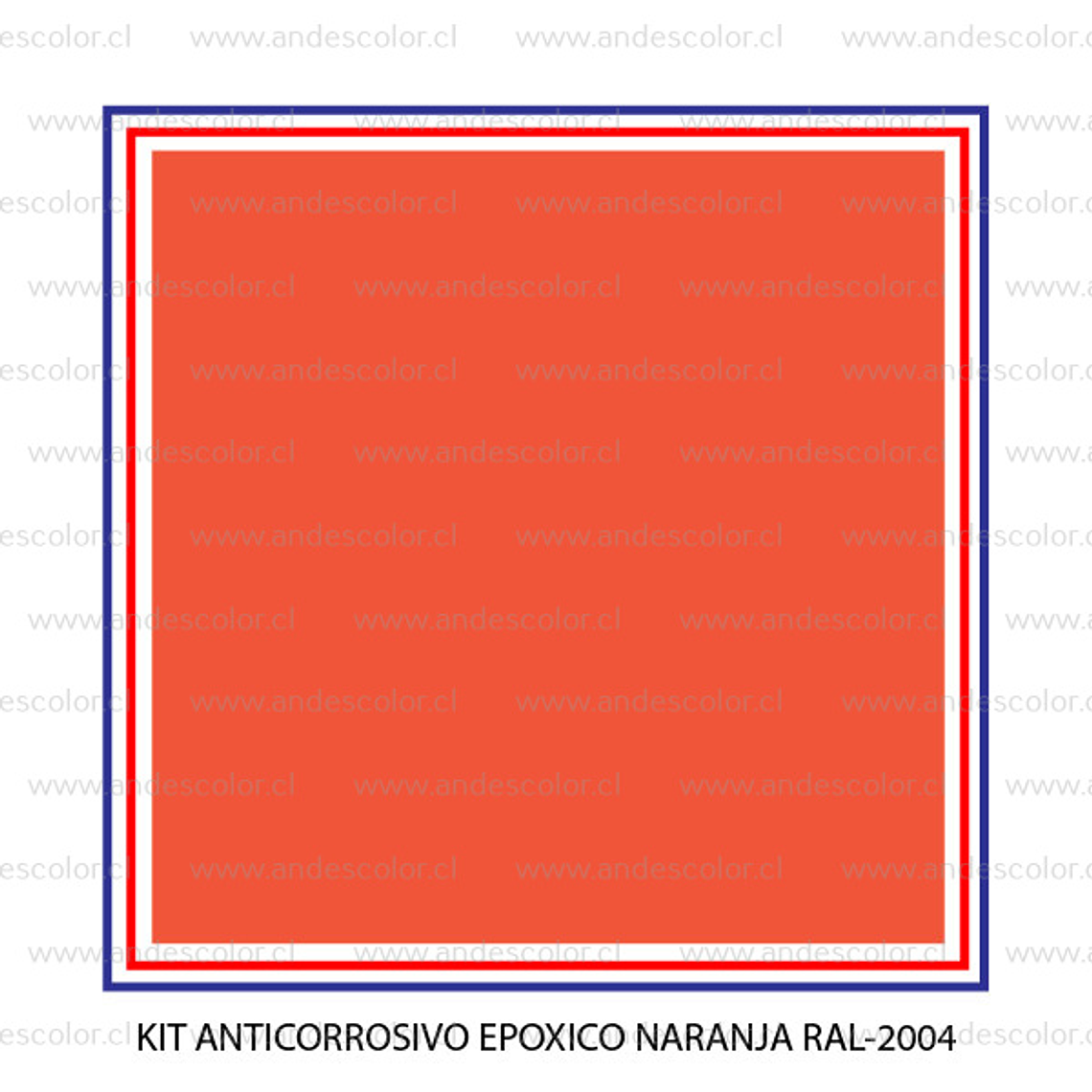 Pintura - Gamma Kit Esmalte Epoxico Naranja Ral-2004 Galon 2