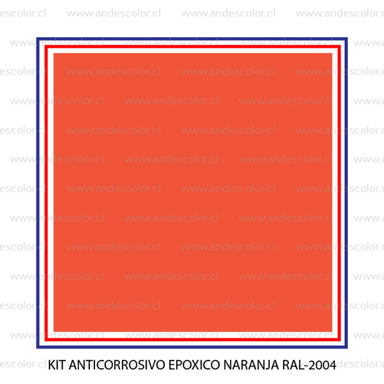 Pintura - Gamma Kit Esmalte Epoxico Naranja Ral-2004 Galon 2
