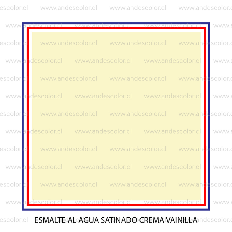 Pintura - Gamma Esmalte Al Agua Satinado Vainilla Crema Galon 2