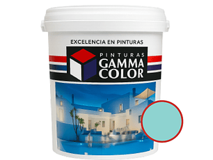 Pintura - Gamma Esmalte Al Agua Satinado Turquesa Suave Galon