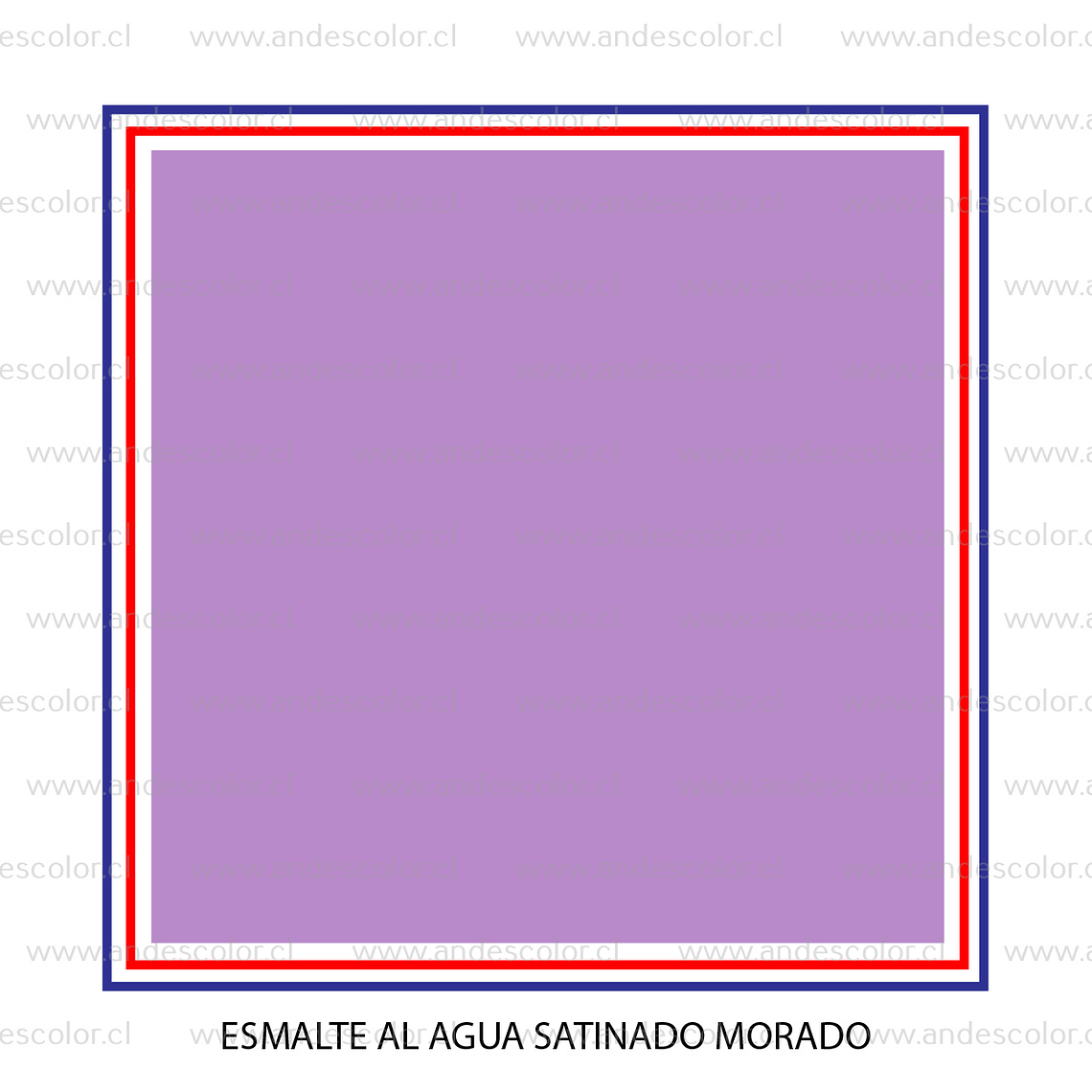Pintura - Gamma Esmalte Al Agua Satinado Morado Galon 2
