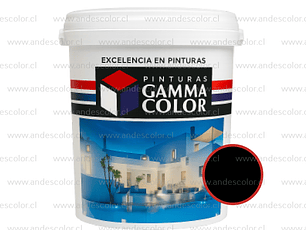 Pintura - Gamma Esmalte Al Agua Satinado Negro Galon