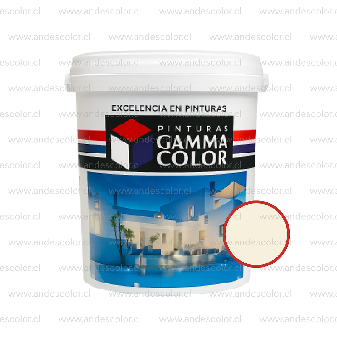 Pintura - Gamma Latex Super Extra Vainilla Crema Galon 1