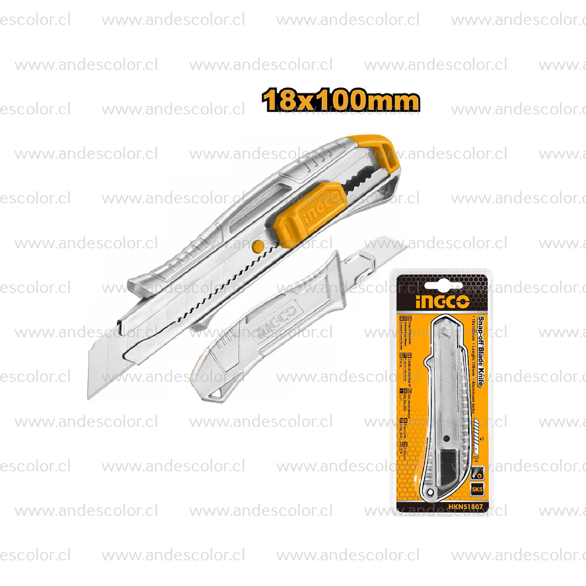 Cartonero - Ingco Cartonero Aluminio 18X100Mm 2