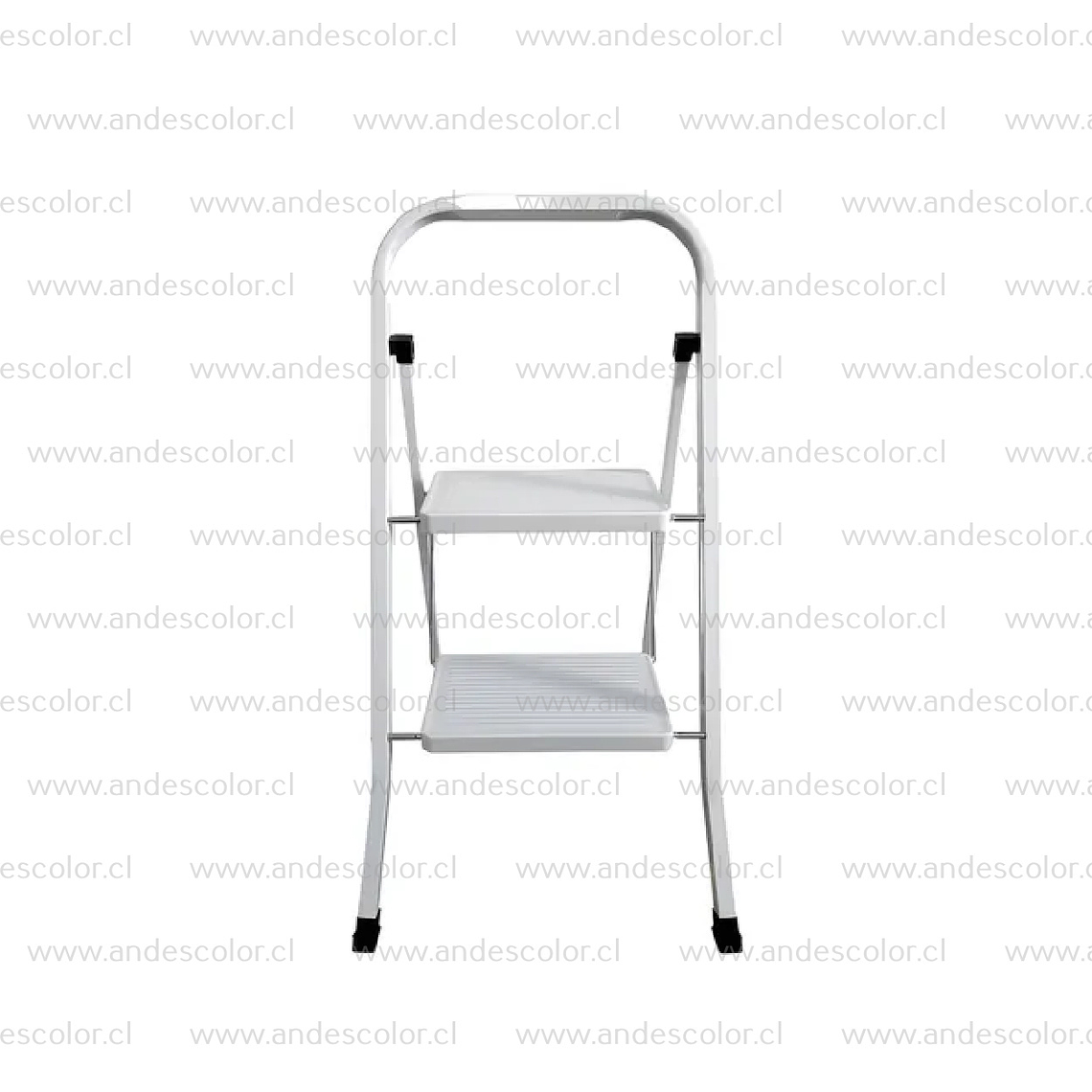 Escaleras - Mirlo Escalera de Tijera Acero 150Kg 2 Peldaños 1