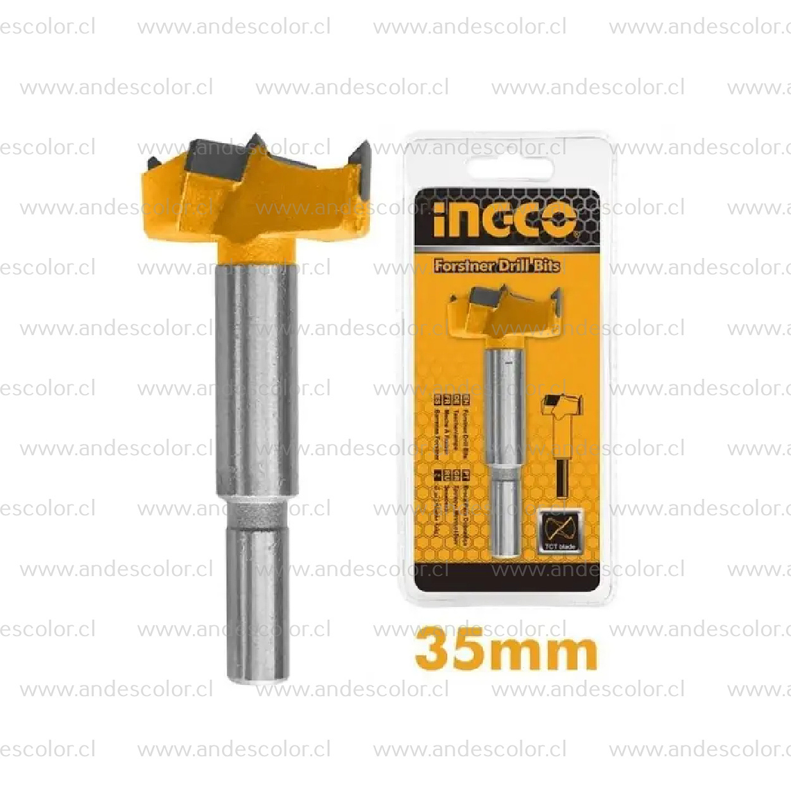 Brocas - Ingco Broca Forstner para Madera 35Mm 1