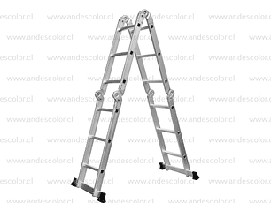 Escaleras - Mirlo Escalera Multiproposito Aluminio 150Kg 4X3 12 Peldaños