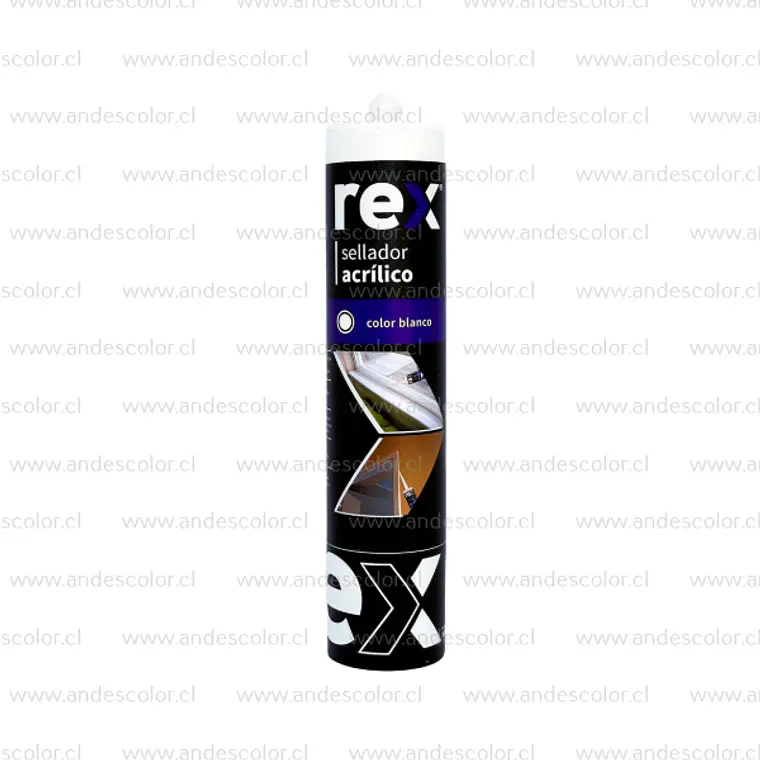 Sellador - Rex Sellador Acrilico Blanco Cartucho 300 Ml 1
