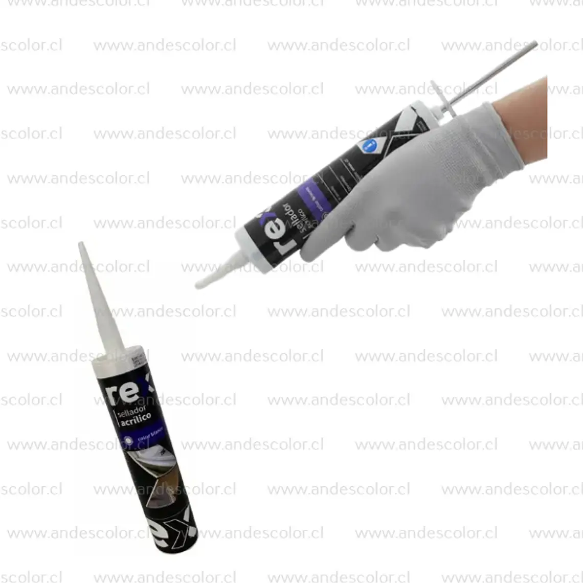 Sellador - Rex Sellador Acrilico Blanco Cartucho 300 Ml 2
