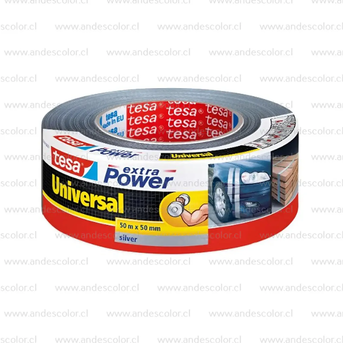 Cinta Multiuso - Tesa Cinta Multiuso Gris Extra Power 50Mm X 50M 1