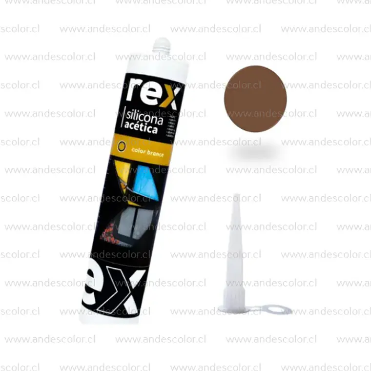 Siliconas - Rex Silicona Acetica Bronce Cartucho 300 Ml 2