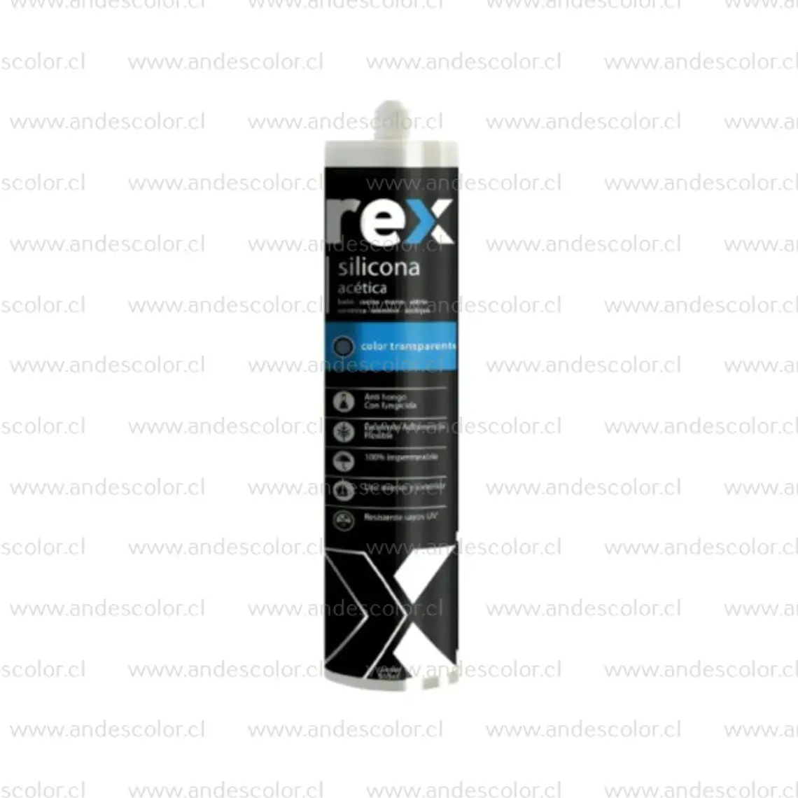 Siliconas - Rex Silicona Acetica Transparente Cartucho 300 Ml 1