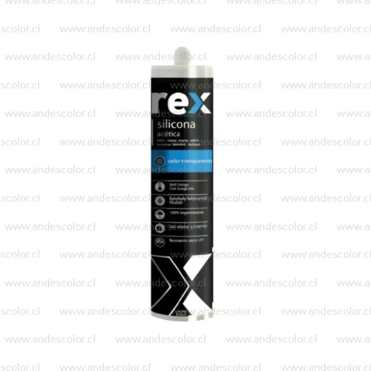 Siliconas - Rex Silicona Acetica Transparente Cartucho 300 Ml 1