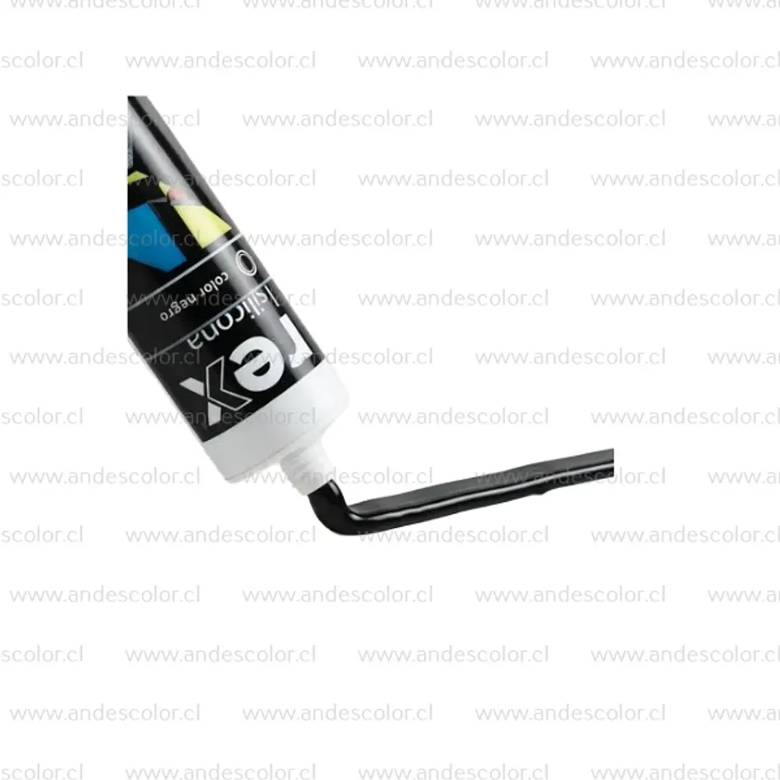 Siliconas - Rex Silicona Acetica Negra Cartucho 300 Ml 2