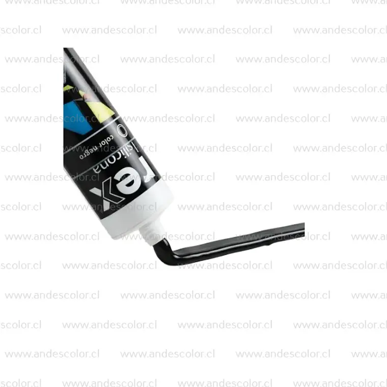 Siliconas - Rex Silicona Acetica Negra Cartucho 300 Ml 2