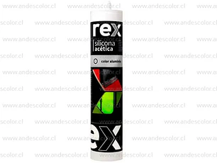 Siliconas - Rex Silicona Acetica Aluminio Cartucho 300 Ml