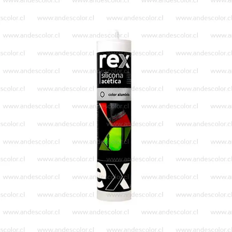 Siliconas - Rex Silicona Acetica Aluminio Cartucho 300 Ml 1