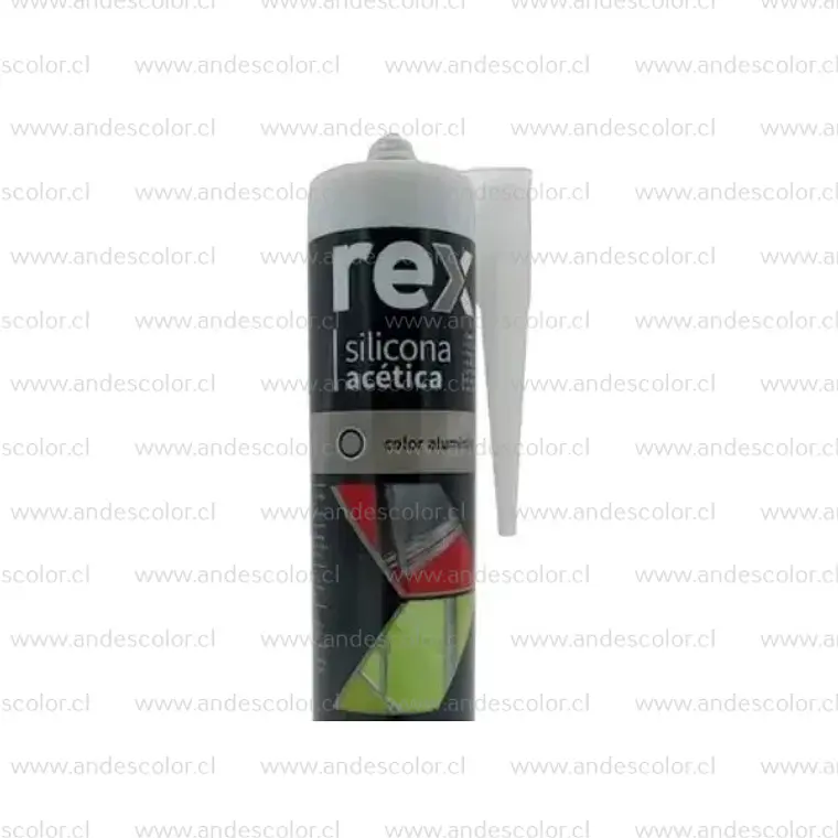 Siliconas - Rex Silicona Acetica Aluminio Cartucho 300 Ml 2