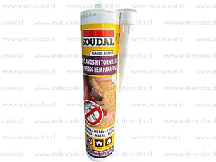 Adhesivo Montaje - Soudal Blanco Cartucho 300 Ml