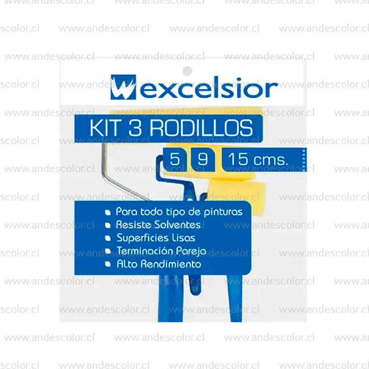 Rodillo - Excelsior Set 3 Rodillo Esponja 5Cm+9Cm+15Cm 2