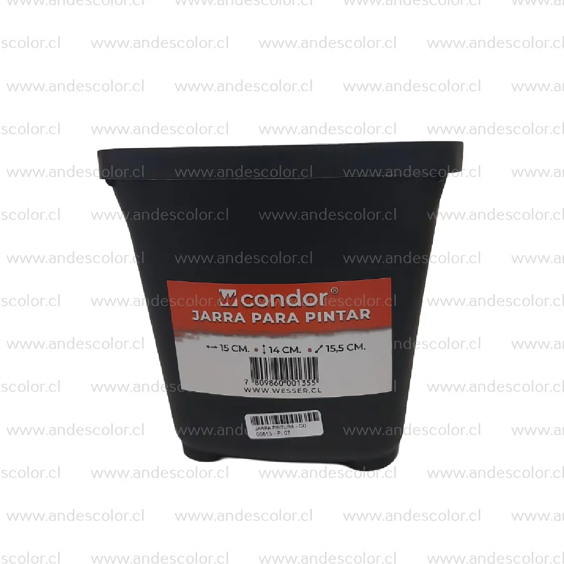 Jarra Pintura - Condor Jarra para Pintur Negra 15Cm 1