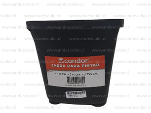 Jarra Pintura - Condor Jarra para Pintur Negra 15Cm