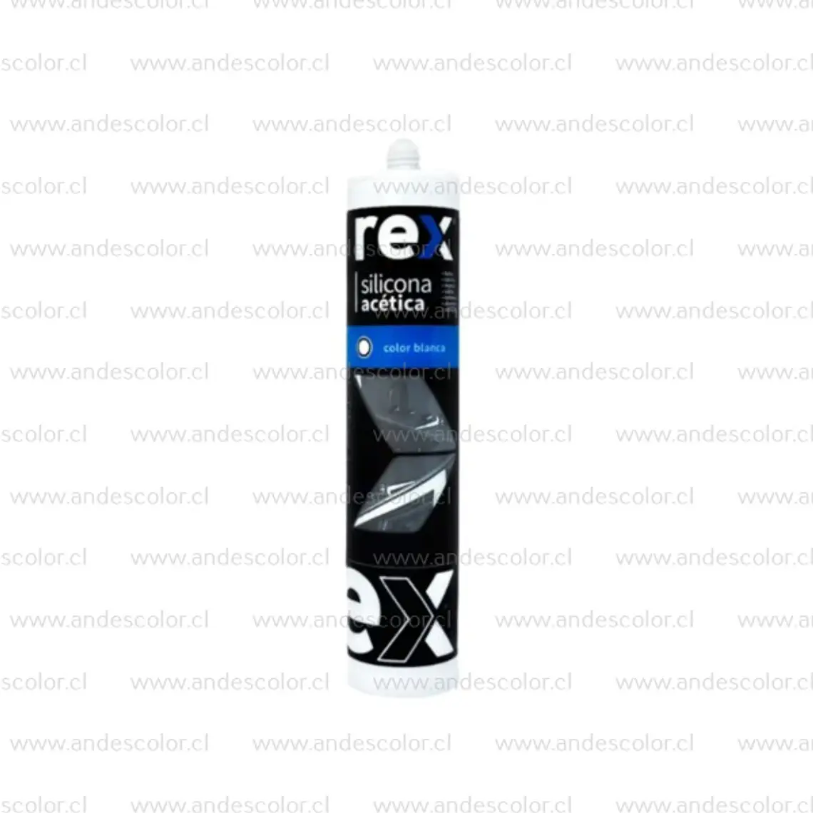Siliconas - Rex Silicona Acetica Blanca Cartucho 300 Ml 1